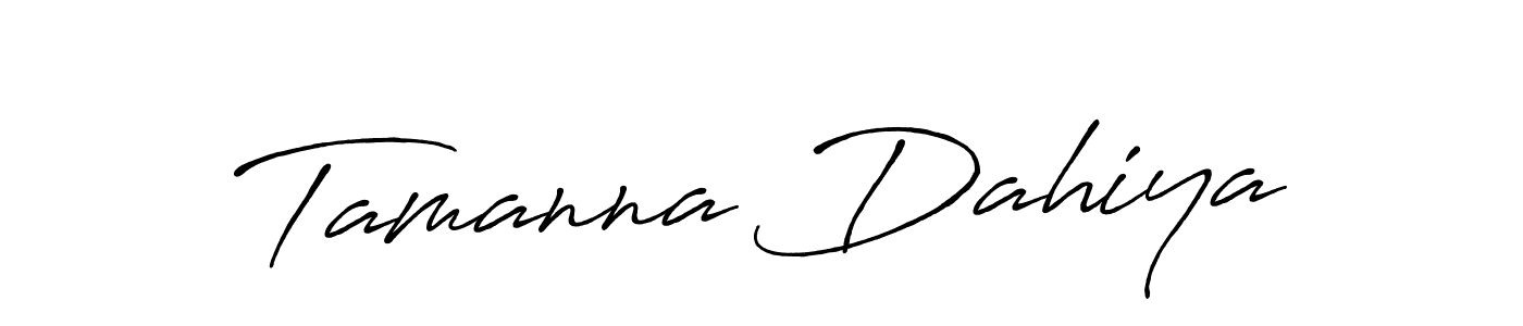 Antro_Vectra_Bolder is a professional signature style that is perfect for those who want to add a touch of class to their signature. It is also a great choice for those who want to make their signature more unique. Get Tamanna Dahiya name to fancy signature for free. Tamanna Dahiya signature style 7 images and pictures png