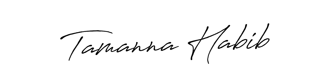 Also we have Tamanna Habib name is the best signature style. Create professional handwritten signature collection using Antro_Vectra_Bolder autograph style. Tamanna Habib signature style 7 images and pictures png