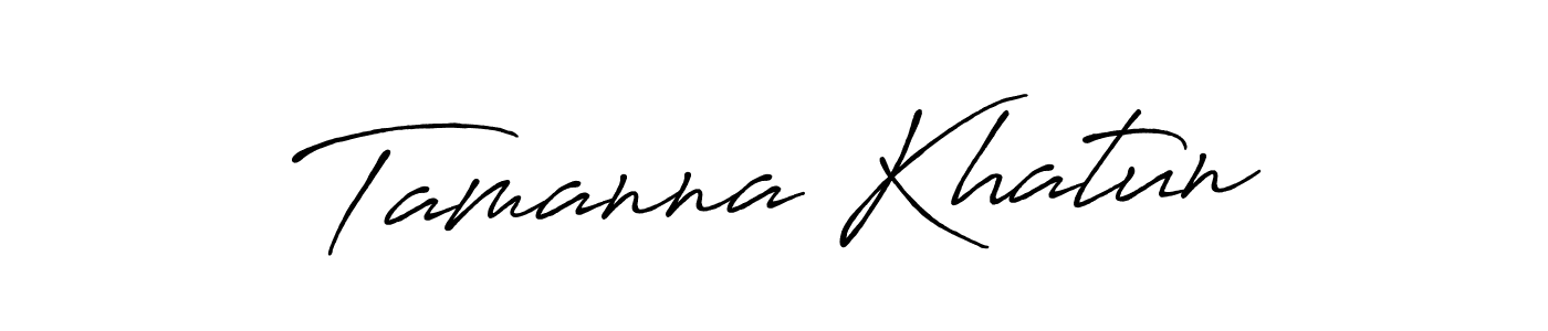 Design your own signature with our free online signature maker. With this signature software, you can create a handwritten (Antro_Vectra_Bolder) signature for name Tamanna Khatun. Tamanna Khatun signature style 7 images and pictures png
