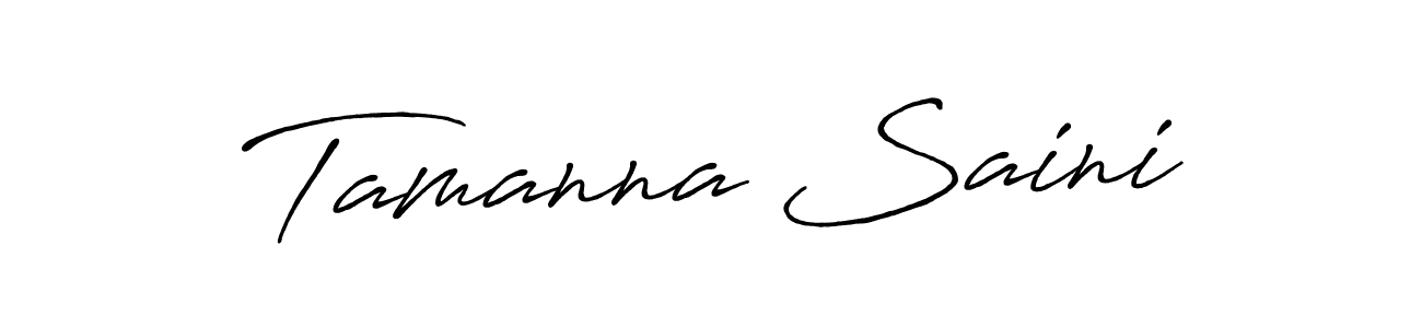Make a short Tamanna Saini signature style. Manage your documents anywhere anytime using Antro_Vectra_Bolder. Create and add eSignatures, submit forms, share and send files easily. Tamanna Saini signature style 7 images and pictures png