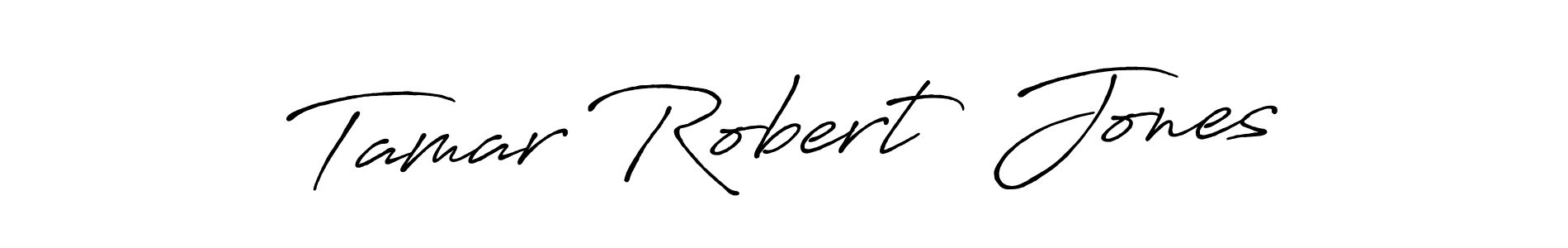 How to make Tamar Robert  Jones name signature. Use Antro_Vectra_Bolder style for creating short signs online. This is the latest handwritten sign. Tamar Robert  Jones signature style 7 images and pictures png