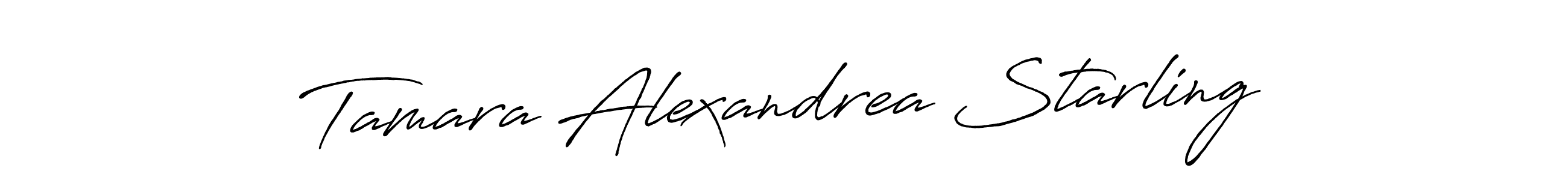 Design your own signature with our free online signature maker. With this signature software, you can create a handwritten (Antro_Vectra_Bolder) signature for name Tamara Alexandrea Starling. Tamara Alexandrea Starling signature style 7 images and pictures png