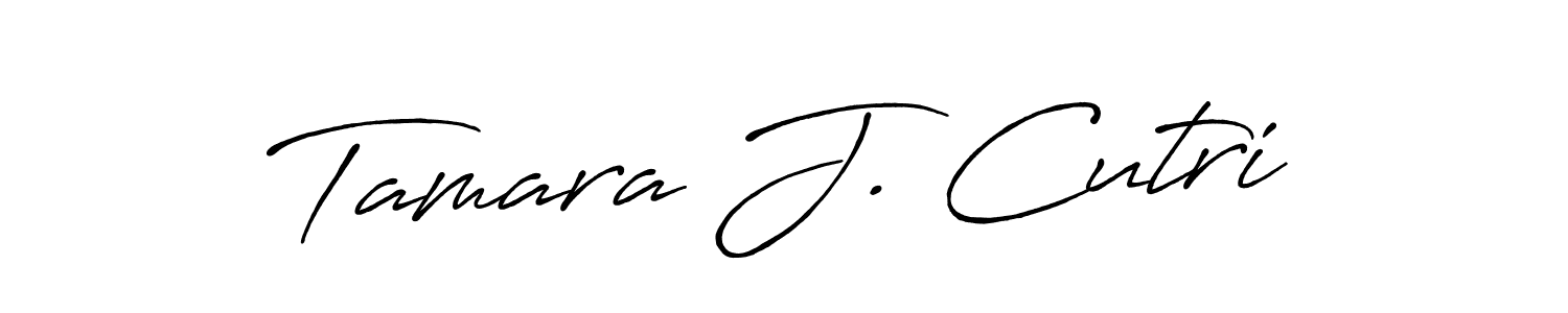 Design your own signature with our free online signature maker. With this signature software, you can create a handwritten (Antro_Vectra_Bolder) signature for name Tamara J. Cutri. Tamara J. Cutri signature style 7 images and pictures png