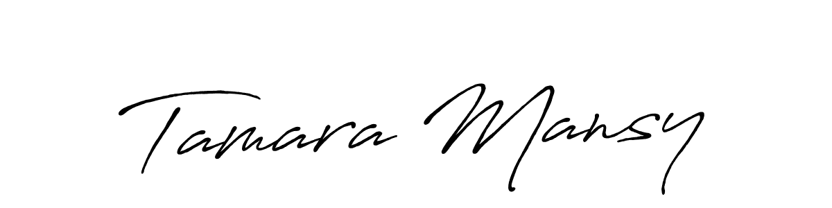 It looks lik you need a new signature style for name Tamara Mansy. Design unique handwritten (Antro_Vectra_Bolder) signature with our free signature maker in just a few clicks. Tamara Mansy signature style 7 images and pictures png
