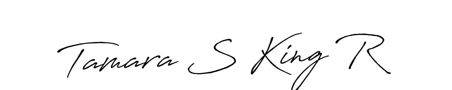 You should practise on your own different ways (Antro_Vectra_Bolder) to write your name (Tamara S King R) in signature. don't let someone else do it for you. Tamara S King R signature style 7 images and pictures png