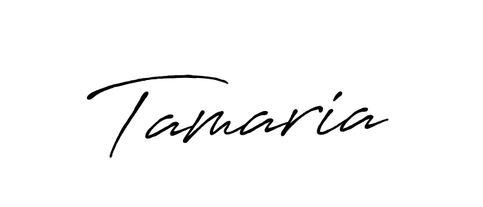 Use a signature maker to create a handwritten signature online. With this signature software, you can design (Antro_Vectra_Bolder) your own signature for name Tamaria. Tamaria signature style 7 images and pictures png