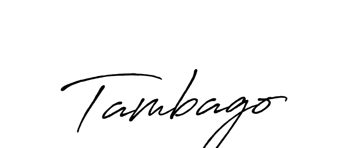 Tambago stylish signature style. Best Handwritten Sign (Antro_Vectra_Bolder) for my name. Handwritten Signature Collection Ideas for my name Tambago. Tambago signature style 7 images and pictures png