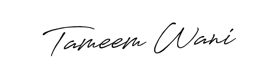 This is the best signature style for the Tameem Wani name. Also you like these signature font (Antro_Vectra_Bolder). Mix name signature. Tameem Wani signature style 7 images and pictures png