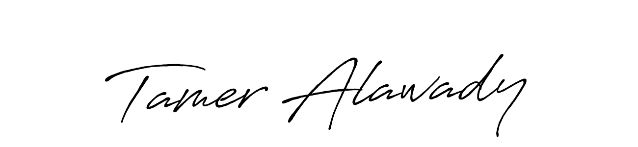 Also we have Tamer Alawady name is the best signature style. Create professional handwritten signature collection using Antro_Vectra_Bolder autograph style. Tamer Alawady signature style 7 images and pictures png