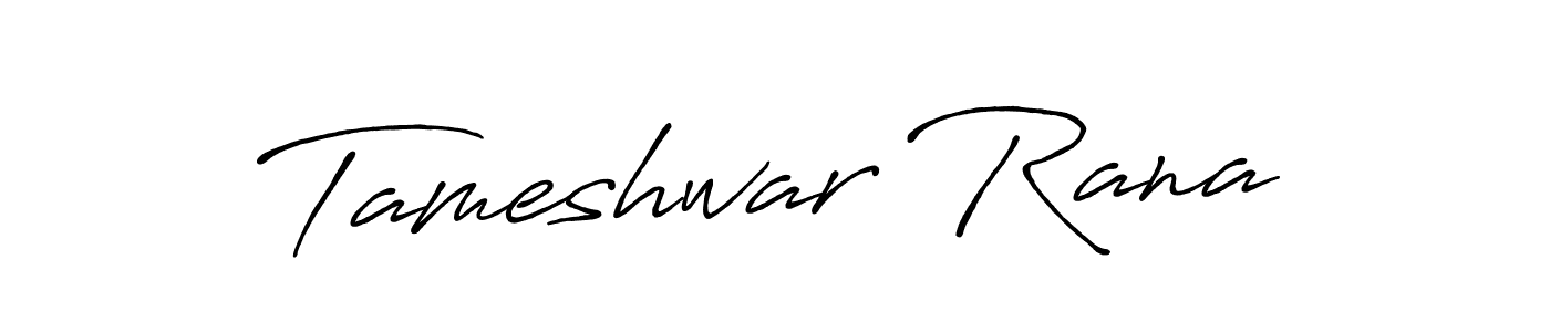 How to make Tameshwar Rana signature? Antro_Vectra_Bolder is a professional autograph style. Create handwritten signature for Tameshwar Rana name. Tameshwar Rana signature style 7 images and pictures png