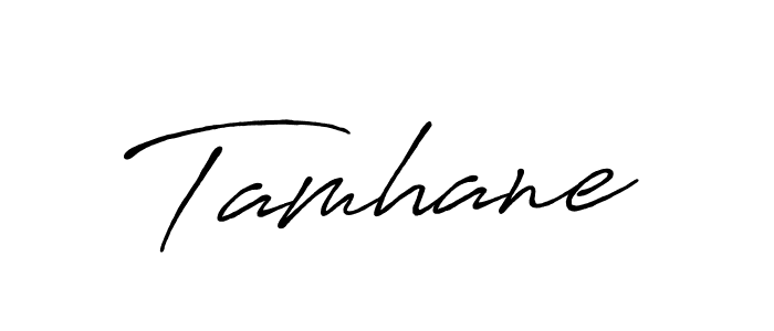 Make a beautiful signature design for name Tamhane. With this signature (Antro_Vectra_Bolder) style, you can create a handwritten signature for free. Tamhane signature style 7 images and pictures png