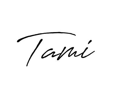 Tami stylish signature style. Best Handwritten Sign (Antro_Vectra_Bolder) for my name. Handwritten Signature Collection Ideas for my name Tami. Tami signature style 7 images and pictures png