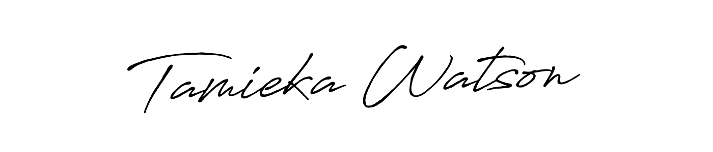 Tamieka Watson stylish signature style. Best Handwritten Sign (Antro_Vectra_Bolder) for my name. Handwritten Signature Collection Ideas for my name Tamieka Watson. Tamieka Watson signature style 7 images and pictures png