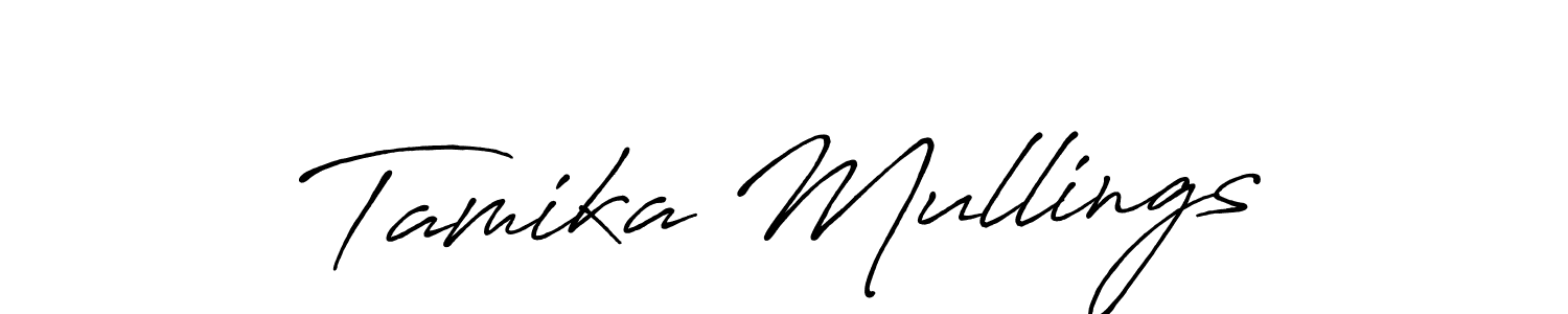 Antro_Vectra_Bolder is a professional signature style that is perfect for those who want to add a touch of class to their signature. It is also a great choice for those who want to make their signature more unique. Get Tamika Mullings name to fancy signature for free. Tamika Mullings signature style 7 images and pictures png