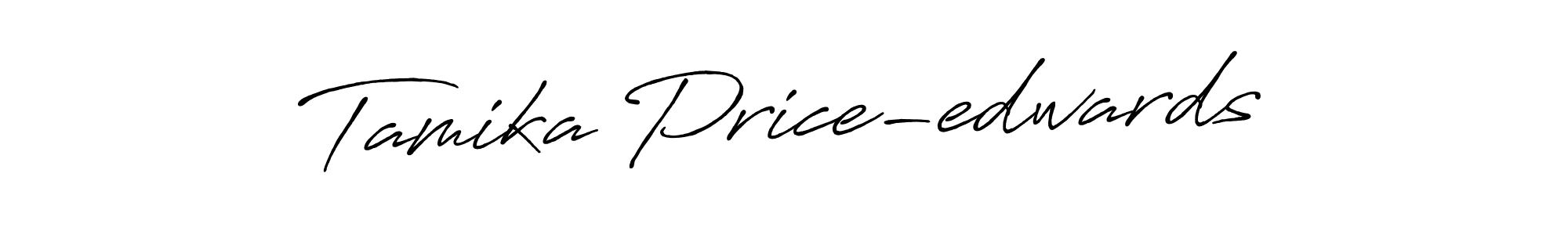 Use a signature maker to create a handwritten signature online. With this signature software, you can design (Antro_Vectra_Bolder) your own signature for name Tamika Price-edwards. Tamika Price-edwards signature style 7 images and pictures png