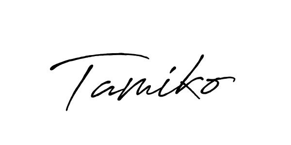 How to make Tamiko signature? Antro_Vectra_Bolder is a professional autograph style. Create handwritten signature for Tamiko name. Tamiko signature style 7 images and pictures png