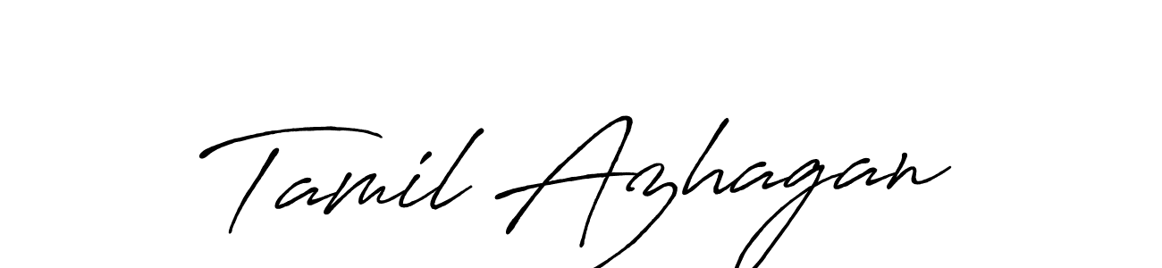 Design your own signature with our free online signature maker. With this signature software, you can create a handwritten (Antro_Vectra_Bolder) signature for name Tamil Azhagan. Tamil Azhagan signature style 7 images and pictures png