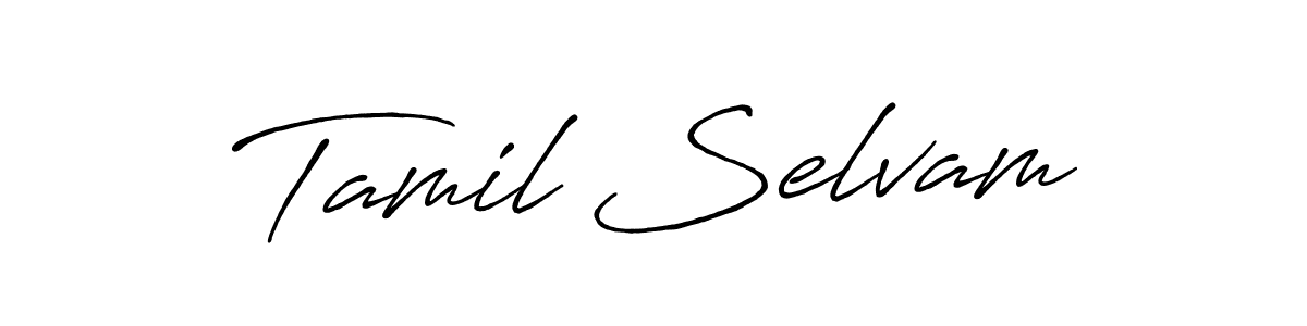 Make a beautiful signature design for name Tamil Selvam. Use this online signature maker to create a handwritten signature for free. Tamil Selvam signature style 7 images and pictures png