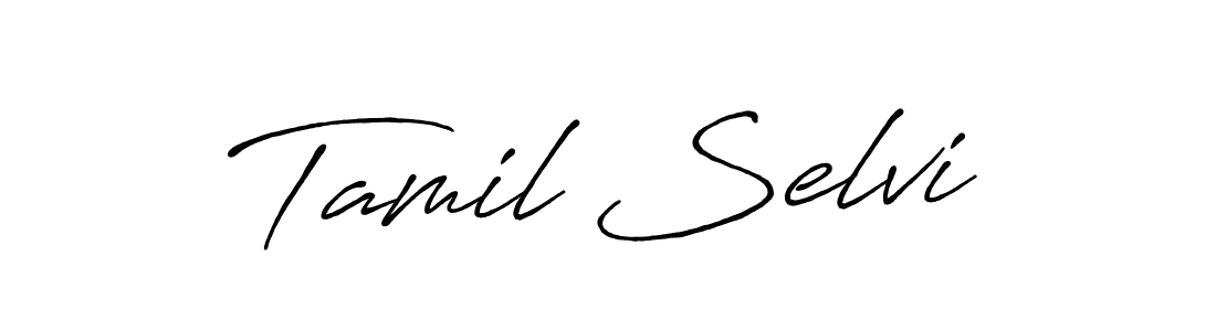 Similarly Antro_Vectra_Bolder is the best handwritten signature design. Signature creator online .You can use it as an online autograph creator for name Tamil Selvi. Tamil Selvi signature style 7 images and pictures png