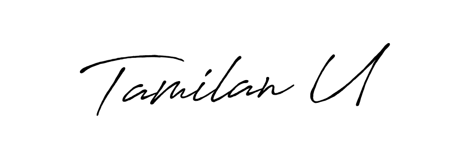 Also You can easily find your signature by using the search form. We will create Tamilan U name handwritten signature images for you free of cost using Antro_Vectra_Bolder sign style. Tamilan U signature style 7 images and pictures png