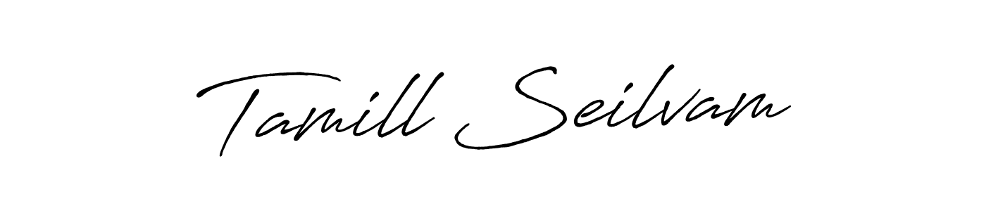 Make a short Tamill Seilvam signature style. Manage your documents anywhere anytime using Antro_Vectra_Bolder. Create and add eSignatures, submit forms, share and send files easily. Tamill Seilvam signature style 7 images and pictures png