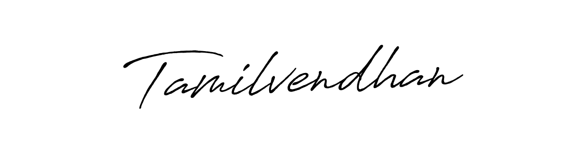 Make a beautiful signature design for name Tamilvendhan. With this signature (Antro_Vectra_Bolder) style, you can create a handwritten signature for free. Tamilvendhan signature style 7 images and pictures png