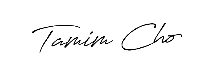 Make a beautiful signature design for name Tamim Cho. With this signature (Antro_Vectra_Bolder) style, you can create a handwritten signature for free. Tamim Cho signature style 7 images and pictures png