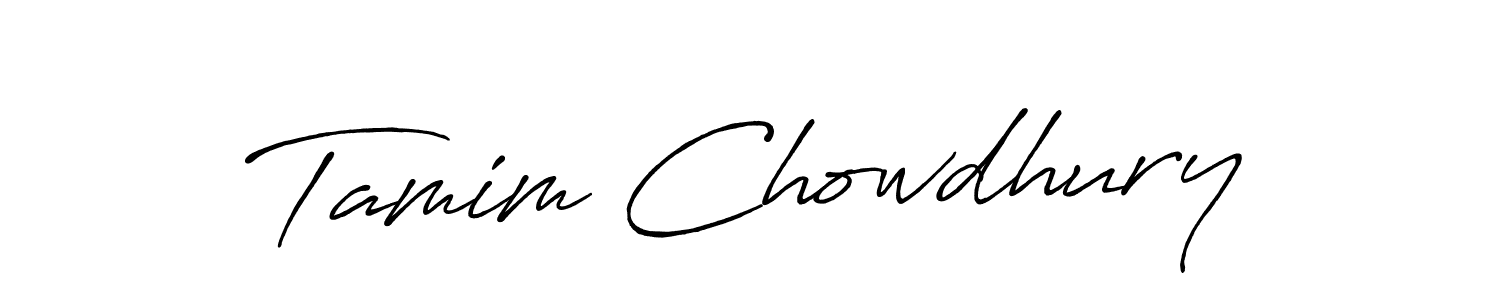 Antro_Vectra_Bolder is a professional signature style that is perfect for those who want to add a touch of class to their signature. It is also a great choice for those who want to make their signature more unique. Get Tamim Chowdhury name to fancy signature for free. Tamim Chowdhury signature style 7 images and pictures png
