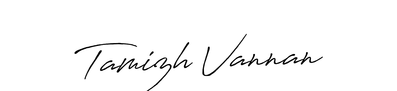 How to make Tamizh Vannan signature? Antro_Vectra_Bolder is a professional autograph style. Create handwritten signature for Tamizh Vannan name. Tamizh Vannan signature style 7 images and pictures png
