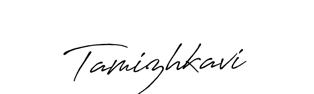Make a beautiful signature design for name Tamizhkavi. With this signature (Antro_Vectra_Bolder) style, you can create a handwritten signature for free. Tamizhkavi signature style 7 images and pictures png