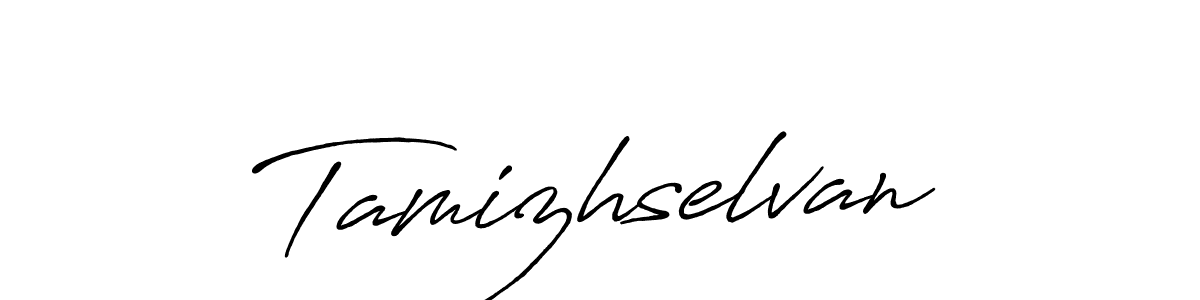 Design your own signature with our free online signature maker. With this signature software, you can create a handwritten (Antro_Vectra_Bolder) signature for name Tamizhselvan. Tamizhselvan signature style 7 images and pictures png