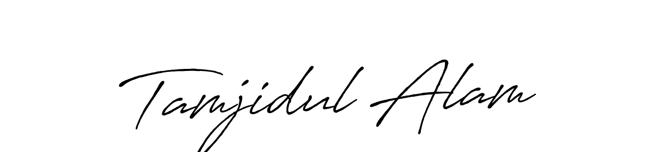 How to make Tamjidul Alam signature? Antro_Vectra_Bolder is a professional autograph style. Create handwritten signature for Tamjidul Alam name. Tamjidul Alam signature style 7 images and pictures png