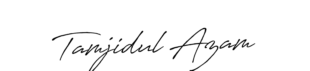 Design your own signature with our free online signature maker. With this signature software, you can create a handwritten (Antro_Vectra_Bolder) signature for name Tamjidul Azam. Tamjidul Azam signature style 7 images and pictures png