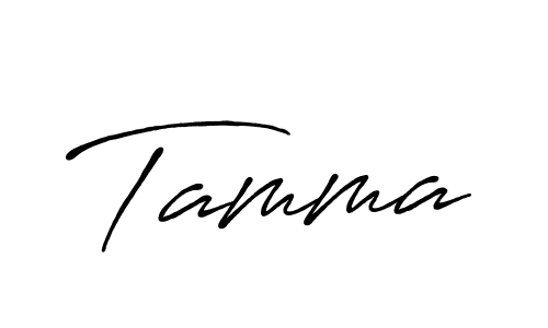 Create a beautiful signature design for name Tamma. With this signature (Antro_Vectra_Bolder) fonts, you can make a handwritten signature for free. Tamma signature style 7 images and pictures png