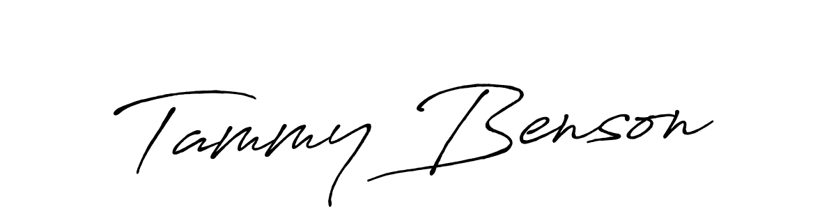 Tammy Benson stylish signature style. Best Handwritten Sign (Antro_Vectra_Bolder) for my name. Handwritten Signature Collection Ideas for my name Tammy Benson. Tammy Benson signature style 7 images and pictures png