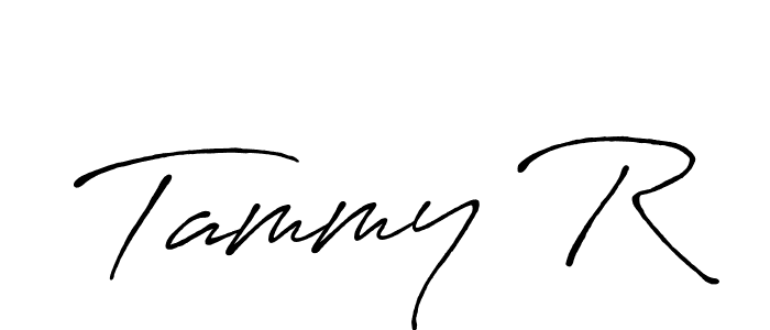 Similarly Antro_Vectra_Bolder is the best handwritten signature design. Signature creator online .You can use it as an online autograph creator for name Tammy R. Tammy R signature style 7 images and pictures png