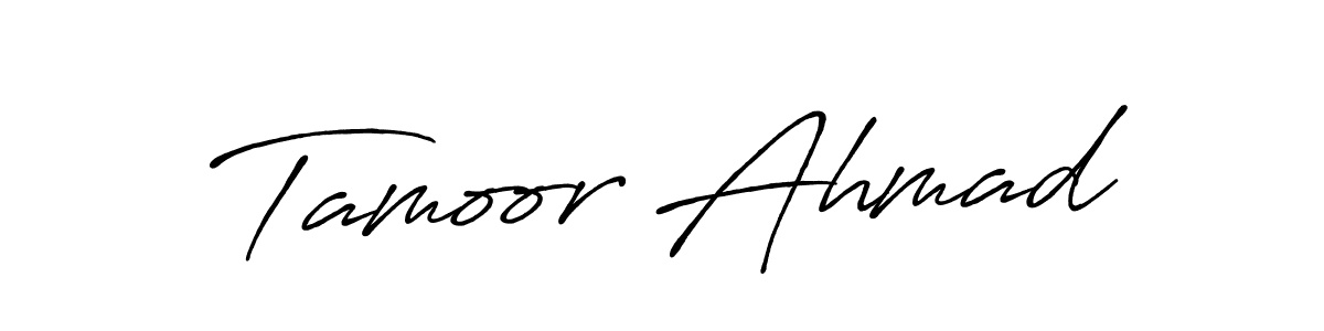 It looks lik you need a new signature style for name Tamoor Ahmad. Design unique handwritten (Antro_Vectra_Bolder) signature with our free signature maker in just a few clicks. Tamoor Ahmad signature style 7 images and pictures png