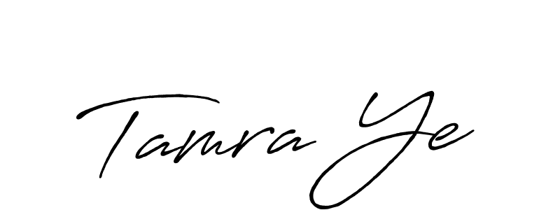 You should practise on your own different ways (Antro_Vectra_Bolder) to write your name (Tamra Ye) in signature. don't let someone else do it for you. Tamra Ye signature style 7 images and pictures png
