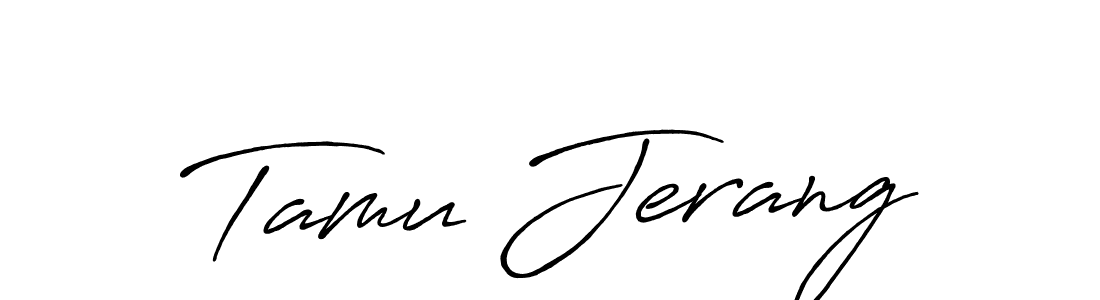 Here are the top 10 professional signature styles for the name Tamu Jerang. These are the best autograph styles you can use for your name. Tamu Jerang signature style 7 images and pictures png