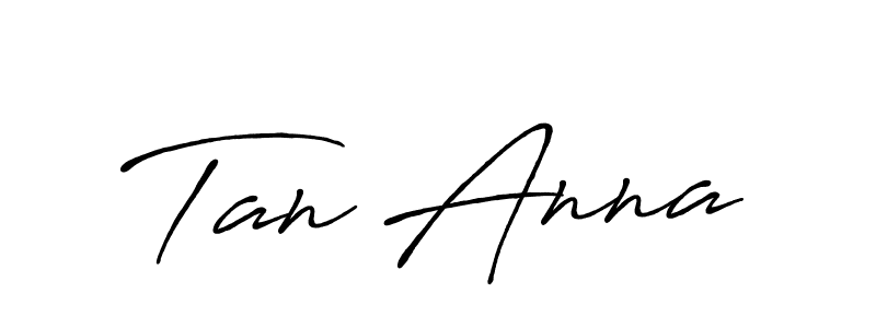 Use a signature maker to create a handwritten signature online. With this signature software, you can design (Antro_Vectra_Bolder) your own signature for name Tan Anna. Tan Anna signature style 7 images and pictures png