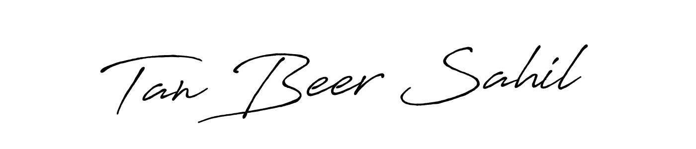 Design your own signature with our free online signature maker. With this signature software, you can create a handwritten (Antro_Vectra_Bolder) signature for name Tan Beer Sahil. Tan Beer Sahil signature style 7 images and pictures png