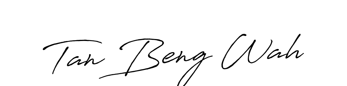 Design your own signature with our free online signature maker. With this signature software, you can create a handwritten (Antro_Vectra_Bolder) signature for name Tan Beng Wah. Tan Beng Wah signature style 7 images and pictures png
