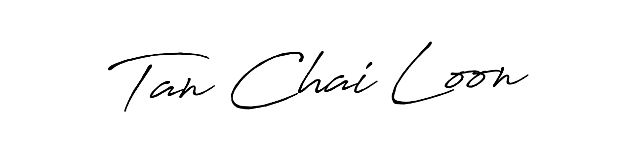 Design your own signature with our free online signature maker. With this signature software, you can create a handwritten (Antro_Vectra_Bolder) signature for name Tan Chai Loon. Tan Chai Loon signature style 7 images and pictures png