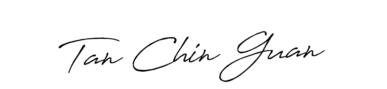 Create a beautiful signature design for name Tan Chin Guan. With this signature (Antro_Vectra_Bolder) fonts, you can make a handwritten signature for free. Tan Chin Guan signature style 7 images and pictures png
