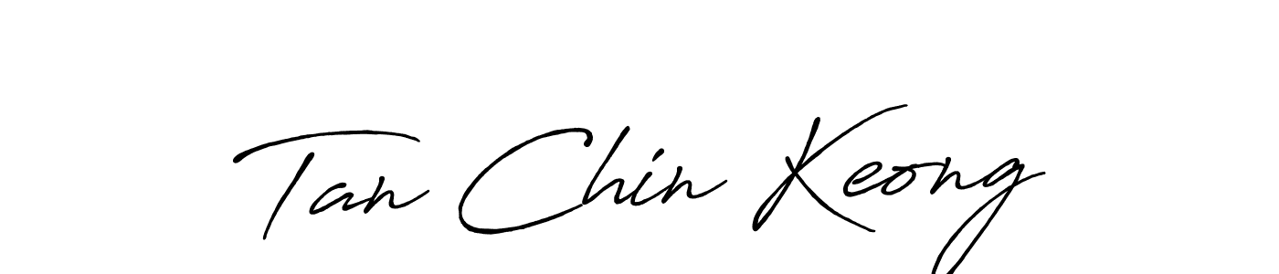 Make a beautiful signature design for name Tan Chin Keong. With this signature (Antro_Vectra_Bolder) style, you can create a handwritten signature for free. Tan Chin Keong signature style 7 images and pictures png