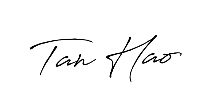 It looks lik you need a new signature style for name Tan Hao. Design unique handwritten (Antro_Vectra_Bolder) signature with our free signature maker in just a few clicks. Tan Hao signature style 7 images and pictures png