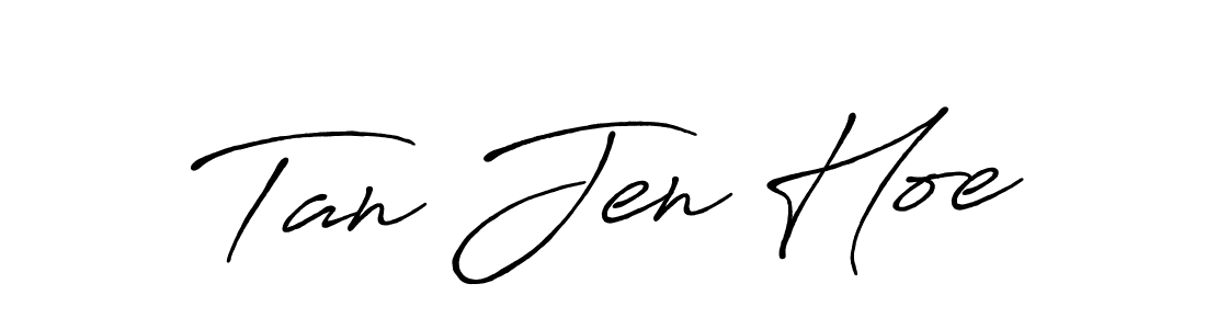 Tan Jen Hoe stylish signature style. Best Handwritten Sign (Antro_Vectra_Bolder) for my name. Handwritten Signature Collection Ideas for my name Tan Jen Hoe. Tan Jen Hoe signature style 7 images and pictures png