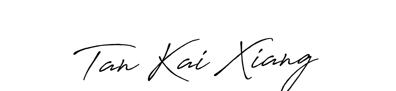 This is the best signature style for the Tan Kai Xiang name. Also you like these signature font (Antro_Vectra_Bolder). Mix name signature. Tan Kai Xiang signature style 7 images and pictures png