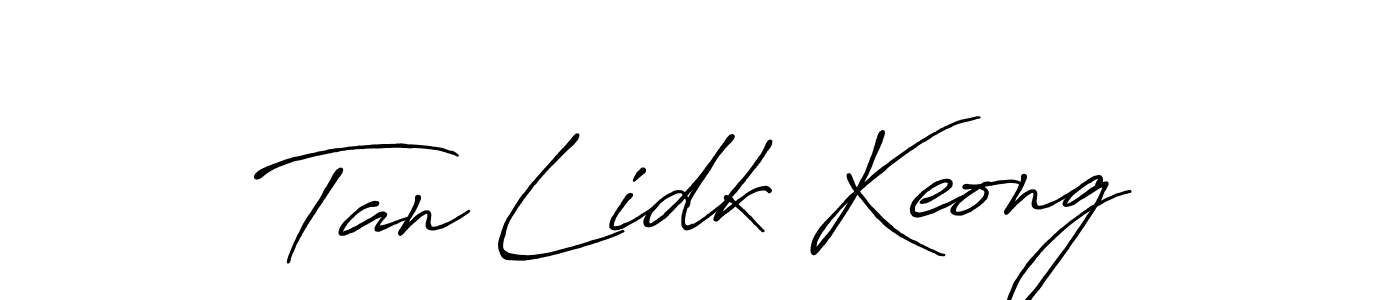 Antro_Vectra_Bolder is a professional signature style that is perfect for those who want to add a touch of class to their signature. It is also a great choice for those who want to make their signature more unique. Get Tan Lidk Keong name to fancy signature for free. Tan Lidk Keong signature style 7 images and pictures png