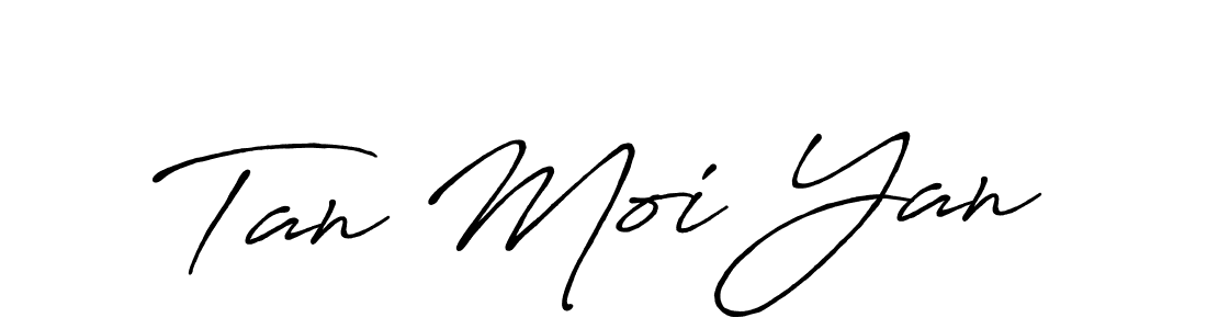 Antro_Vectra_Bolder is a professional signature style that is perfect for those who want to add a touch of class to their signature. It is also a great choice for those who want to make their signature more unique. Get Tan Moi Yan name to fancy signature for free. Tan Moi Yan signature style 7 images and pictures png